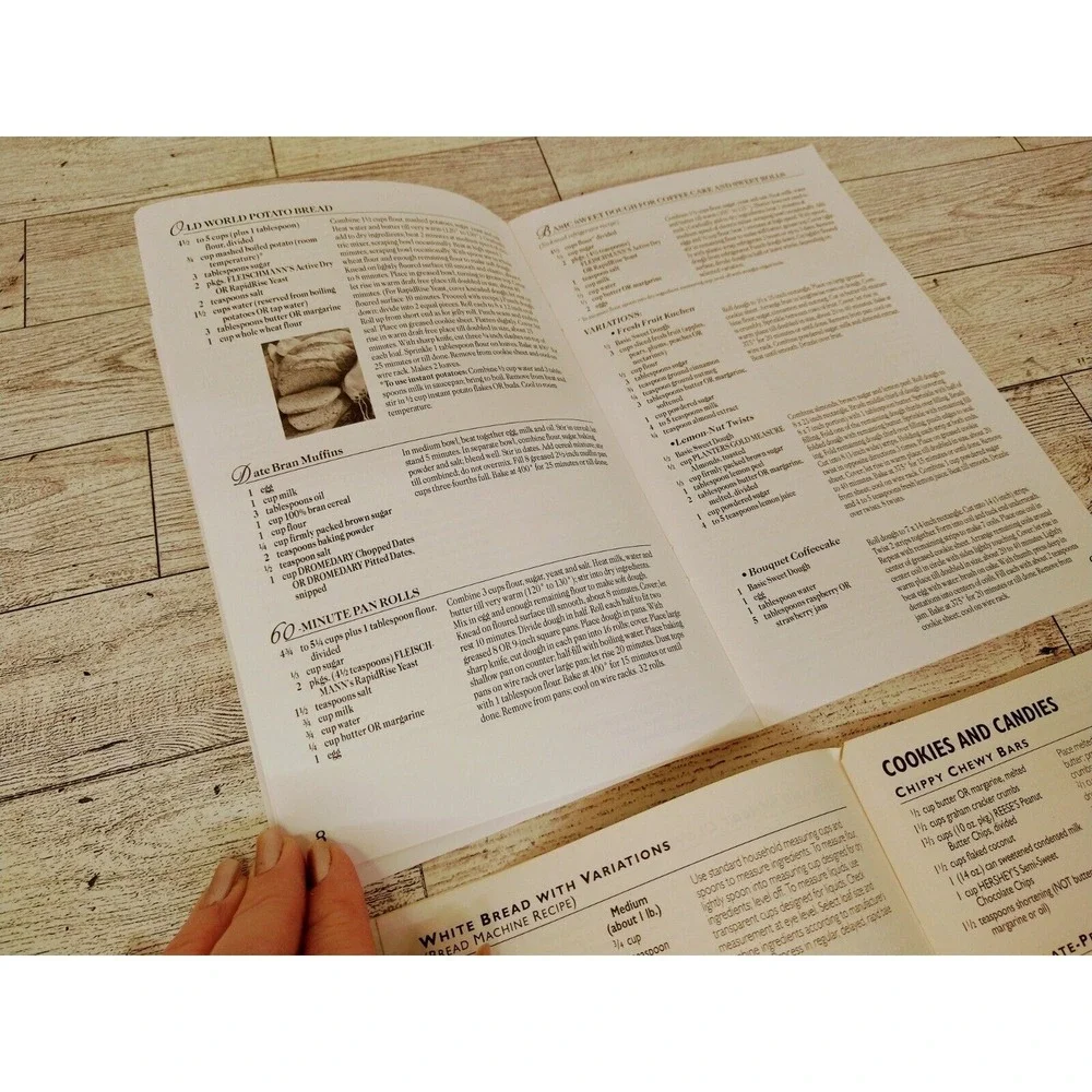 Vtg 1990s Homemakers School Program Cookbooks LOT‎ of 2 Retro Recipe Booklets